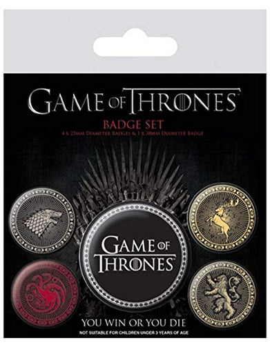 Комплект значки Game of Thrones (Игра на тронове)