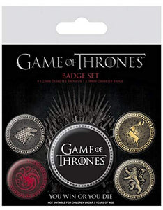Комплект значки Game of Thrones (Игра на тронове)